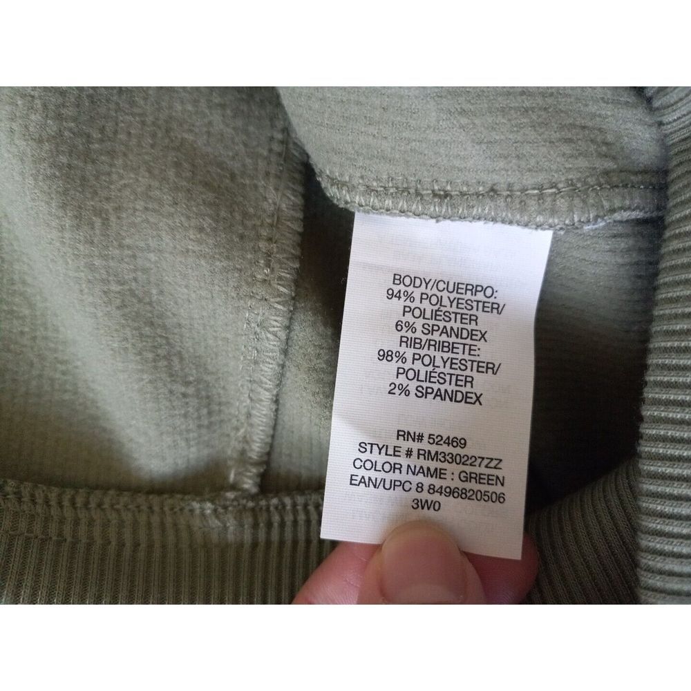 Russell Men Medium 38-40 Fleece‎ Hoody Drawstring Sweater Military Green Jacket - Picture 9 of 12
